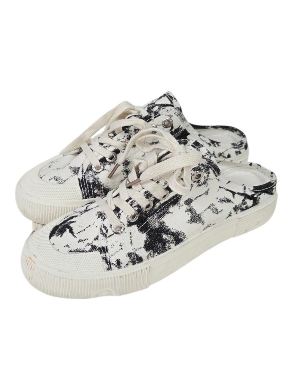 Jenn Ardor Black Tie Dye Backlass Slip On Mule Sneakers 9